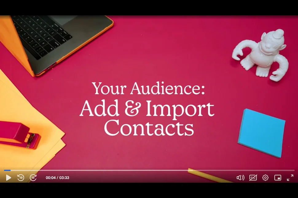 Add and import contacts to Mailchimp