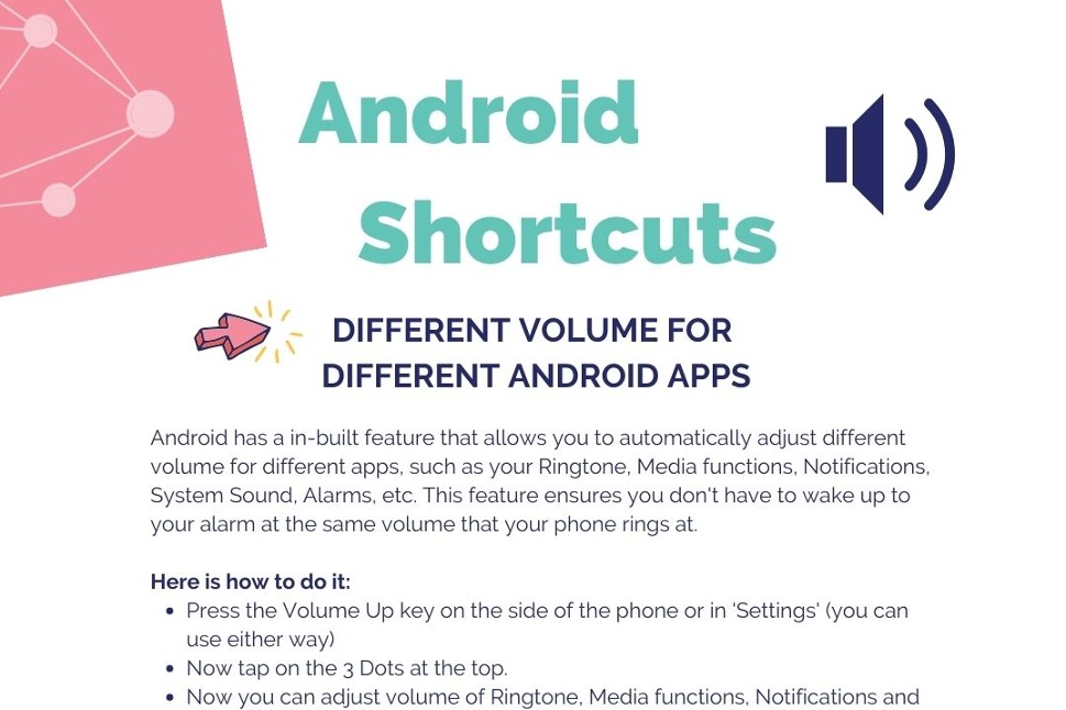 Android shortcuts - Different volume for different Apps