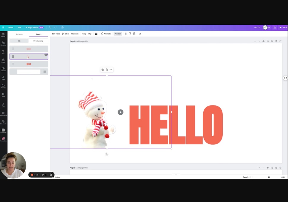 How to create an animation on Canva