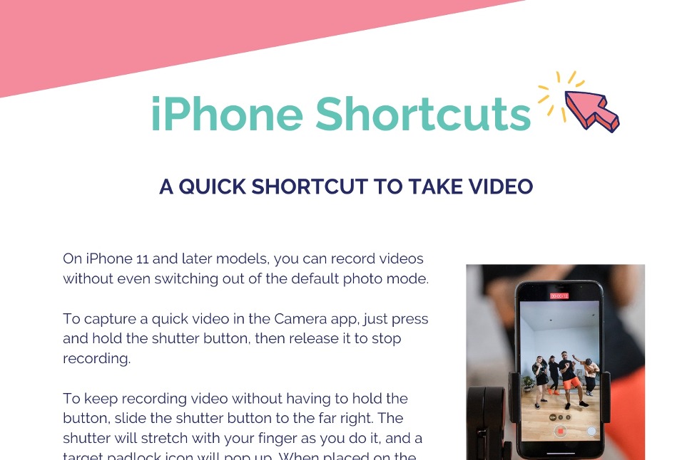 iPhone Shortcuts - Quick Video